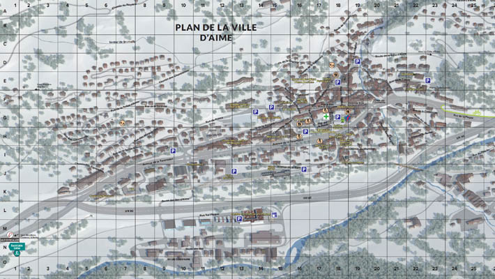 Plan Ubytovanie Plagne Vallée