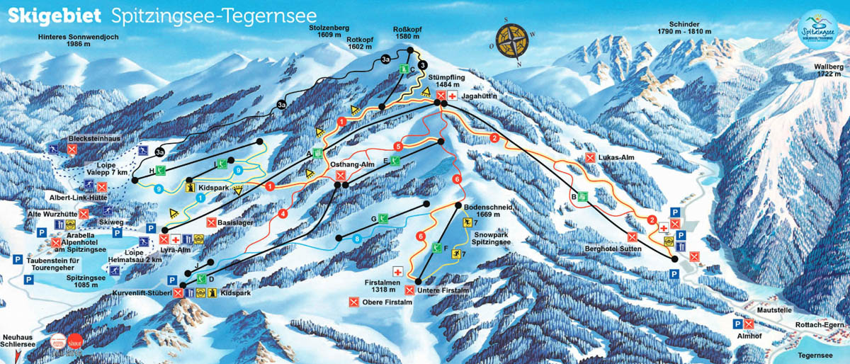 Ski mapa Spitzingsee