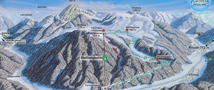 Ski mapa Wallberg
