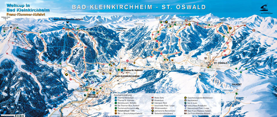 Ski mapa Bad Kleinkirchheim