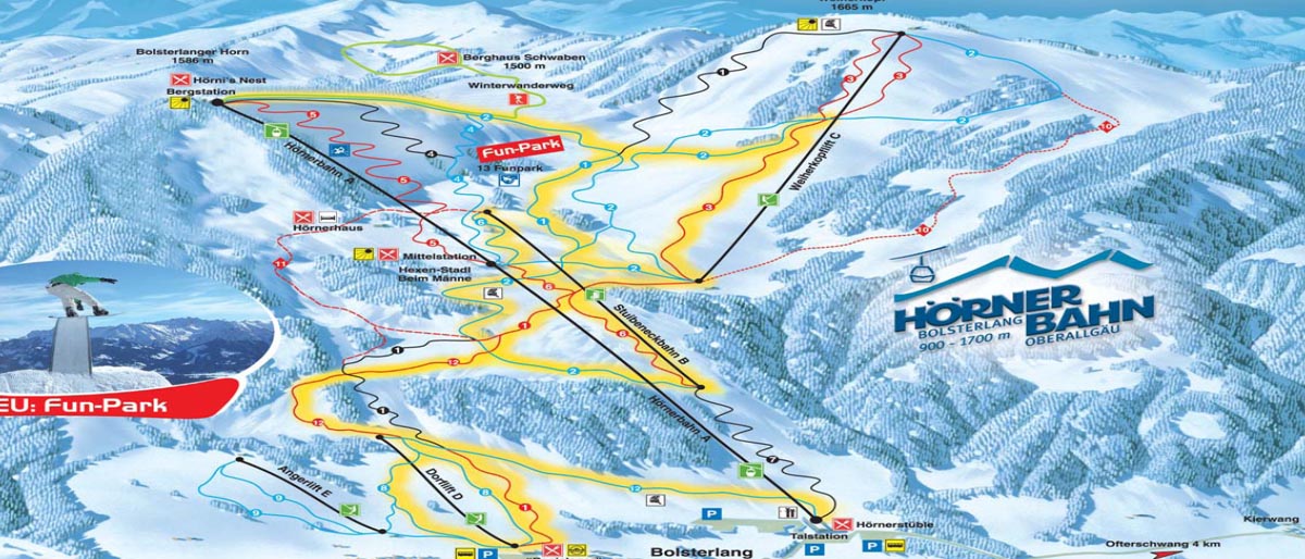 Ski mapa Bolsterlang