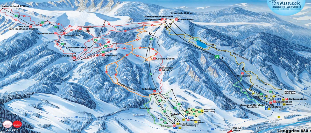 Ski mapa Brauneck