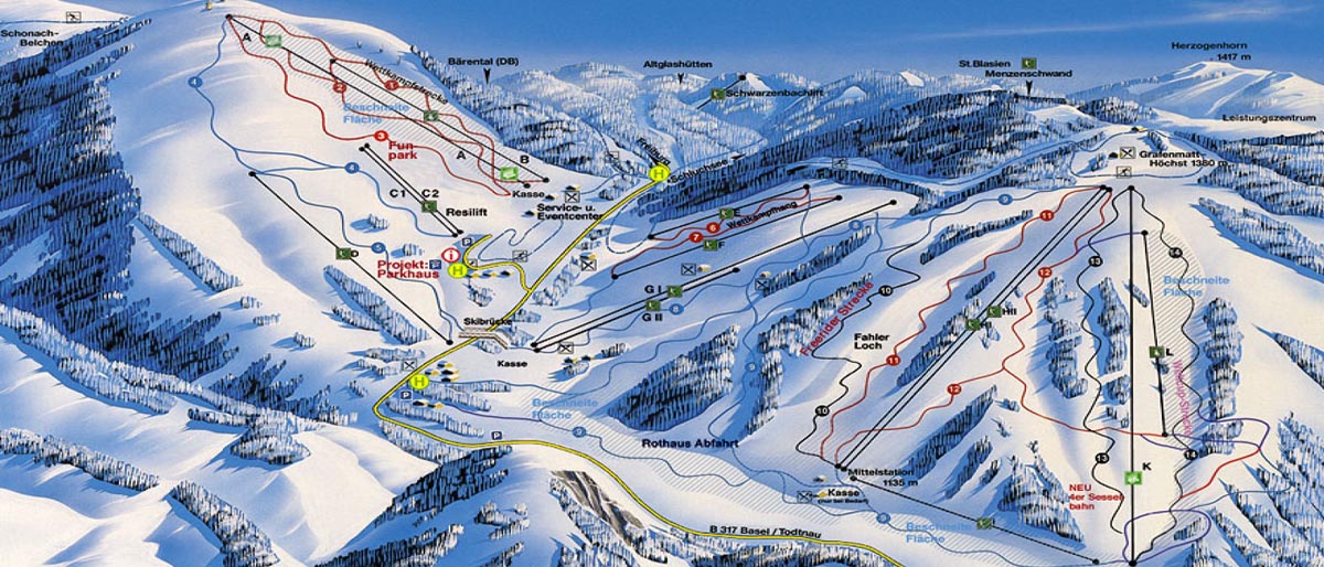 Ski mapa Feldberg
