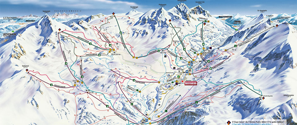Ski mapa Obertauern